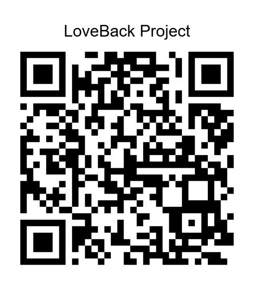 Scan this QR code to donate to LoveBack